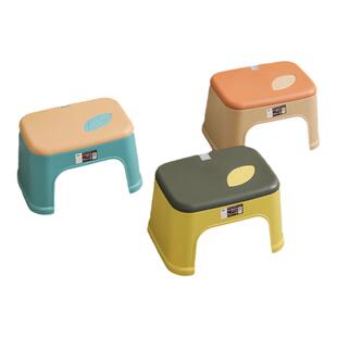 加厚小凳子家用门口换鞋凳实用的矮凳客厅茶几塑料可叠放儿童凳子