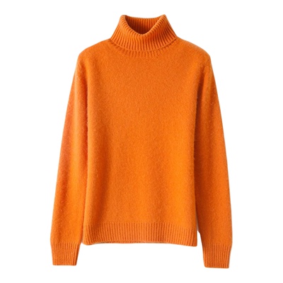 加厚高领女毛衣内搭100%纯羊毛冬