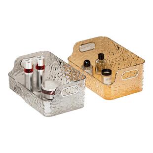 高级感卫生间化妆品收纳盒亚克力置物架浴室梳妆台桌面杂物收纳筐