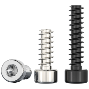 304不锈钢/镀镍/黑锌色圆柱头内六角平尾自攻螺丝钉M2M2.6M3M4M5