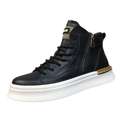 高帮鞋男鞋厚底休闲板鞋