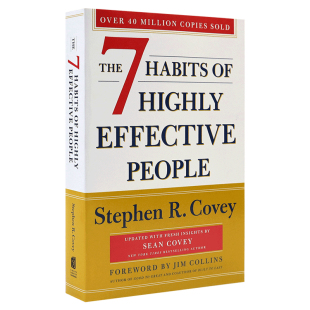 预售英文原版 The 7 Habits of Highly Effective People 高效能人士的七个习惯 生活自助 大开本30周年纪念版 进口书 正版