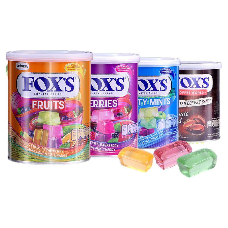 印尼进口霍士foxs水晶糖灌装传统糖果