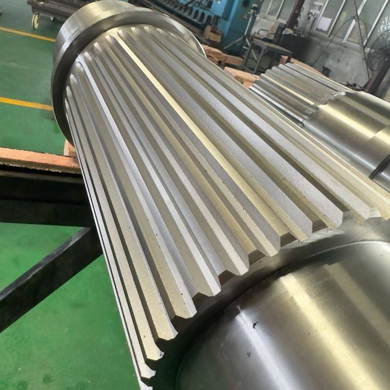 跨境国标渐开线花键轴花键套旋转花键导向轴大型传动渐开线花键轴