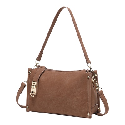 头层牛皮单肩斜挎包女真皮手提包