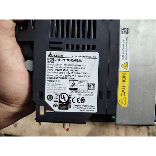 议价台达变频器VFD2A7MS43ANSAA，0.75KW，三相