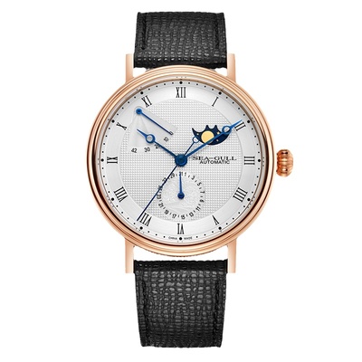 假一赔十海鸥表官方正品月相男表