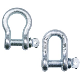 沪工美式卸扣马蹄扣防锈防腐高强度起重扣弓形吊环连接卡扣吊耳