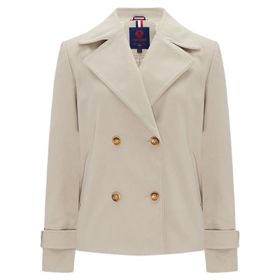 Navigare翻领短款小个子风衣