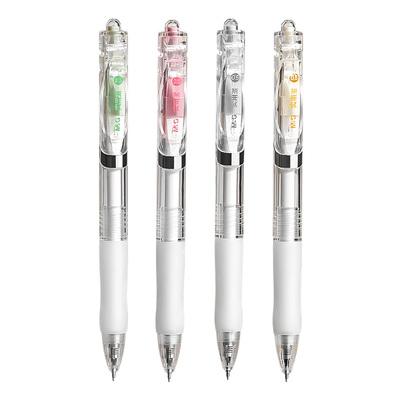 晨光st刷题笔速干透明K3558考试笔学生用文具黑色0.5mm刷题备考考试专用笔中高考高颜中性笔碳素考试用按动式