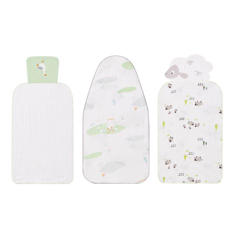 全棉时代婴儿吸汗巾幼儿园隔汗巾纯棉纱布儿童宝宝男女童【TK】