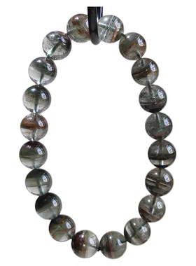 吉时到天然绿幽灵手串手链女款