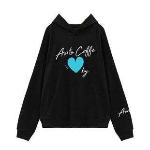 重磅 Asrts连帽卫衣男爱心字母刺绣小众美式高级感潮牌情侣装上衣