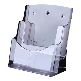 A4桌面透明资料架展示架宣传A5单页架4层挂墙上亚克力多层彩票盒A6刮刮乐杂志报刊架陈列书架办公室置物收纳