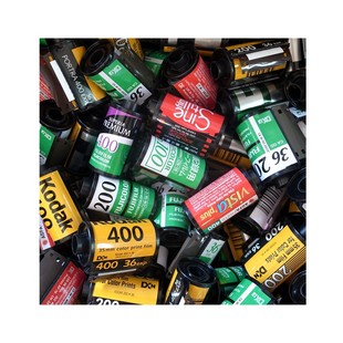 135胶卷暗盒 空卷壳筒有片头分装收藏用 20个款式随机非全新 现货