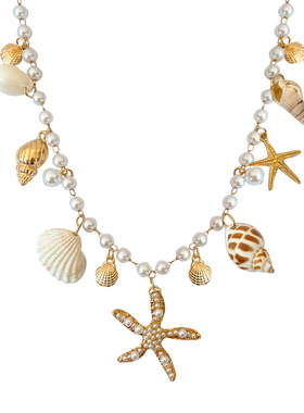 ZRZO金色海星海螺项链