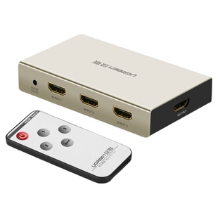 绿联hdmi切换器三进一出带3.5mm音频光纤4K30Hz高清电脑笔记本游戏机显示器屏幕电视机3进1出分配分屏分离器