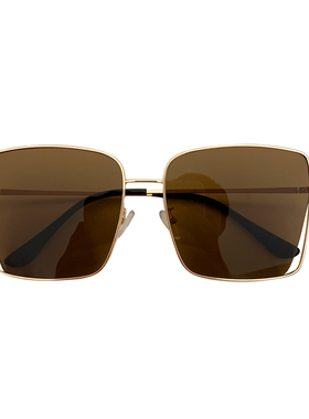 网红款ins风街拍韩版方形框防紫外线太阳镜个性镂空时尚素颜墨镜