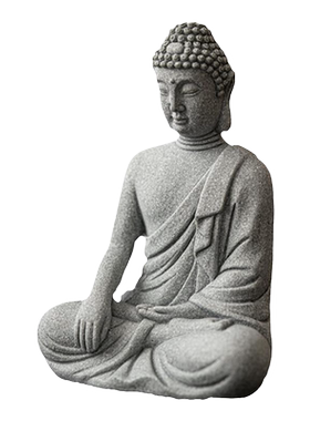 晨翔青砂石禅意创意佛像摆件装饰