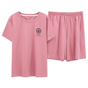 莫代尔棉2025睡衣女夏季短袖薄款冰丝感带胸垫可爱卡通家居服套装
