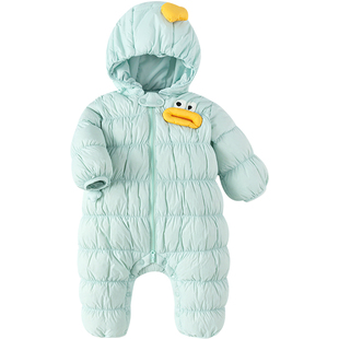 巴拉巴拉宝宝羽绒服连体衣男童女童衣服冬季款婴儿外出儿童抱衣厚