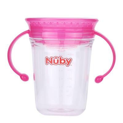 婴儿喝奶带刻度手柄防呛学饮杯