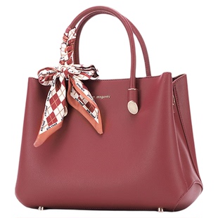 红蜻蜓38妇女节礼物送妈妈包包实用礼物女红色结婚手提包婚宴挎包