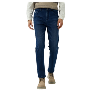 【暖炎绒】波顿2025秋冬新款男士直筒修身牛仔裤加厚加绒高端裤子