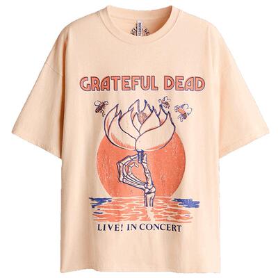 【Grateful Dead】HM女装T恤2026夏季新款印花大廓形短袖1314589