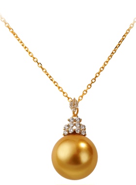 西大班澳母贝冰境女王锁骨项链