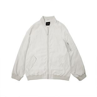 嘿马七作日系复古春秋款机车立领飞行夹克男士休闲棉衣长袖外套潮