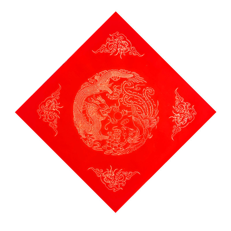 加厚福字红纸万年红空白春联手写宣纸