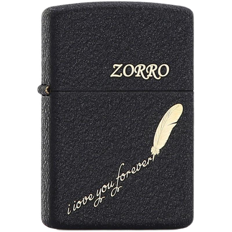 ZORRO佐罗官方正品煤油火机防风刻字订制DIY生日送男生老公礼物