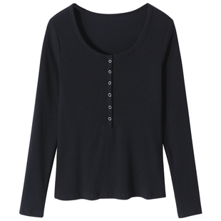 哺乳上衣外出辣妈款孕妇装内搭打底衫德绒可外穿喂奶秋冬款带胸垫