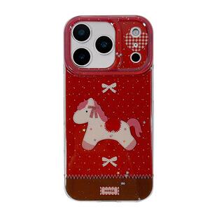 新年可爱小马适用苹果17手机壳iPhone17Promax新款16高级感15保护套13硅胶14防摔全包相机按键过马年女款软外