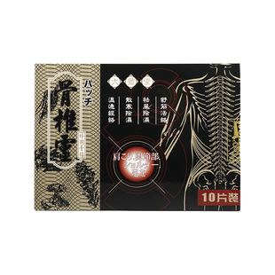 龙丰香港大丰堂骨椎灵膏贴10片装风湿骨痛跌打扭伤脊椎止痛贴药膏