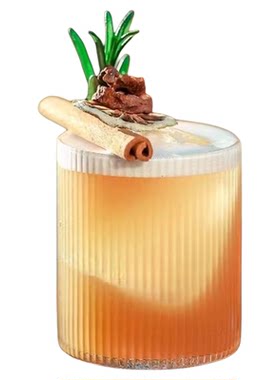 ins风竖纹杯子咖啡杯 简约日式细条纹水杯创意古典威士忌杯玻璃杯