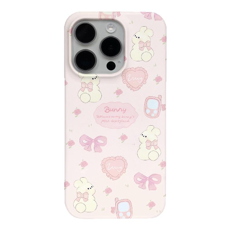 碎花爱心兔子适用iPhone17promax苹果15手机壳opporeno14新款mate70华为p80荣耀400菲林软壳小米17vivox200