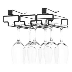 红酒杯架厨房免打孔高脚杯悬挂吊挂倒挂架杯子收纳橱柜下挂置物架