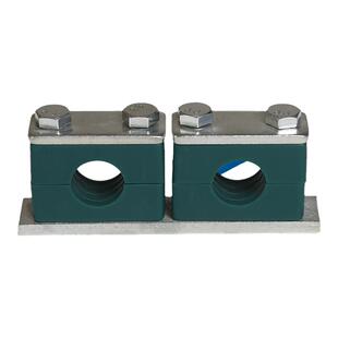 塑料管夹液压管夹重型左右联油管管夹双管夹船用管卡固定6mm-42mm