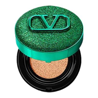 华伦天奴气垫粉底液纵情绿