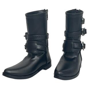 【TE BJD】4分3分叔叔BJD短靴娃鞋骷髅扣搭男1/4 1/3娃娃尖头皮靴