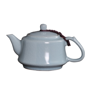 天青色汝窑茶壶开片小号单壶家用冰裂釉哥窑陶瓷功夫茶具大泡茶器