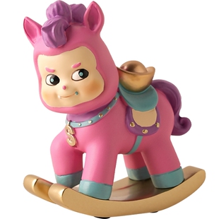 2026创意新款客厅装饰可爱解压摇摇木马男女工位小摆件乔迁礼物