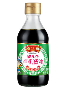 珠江桥牌健儿乐有机酱油生抽