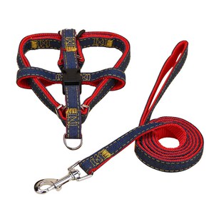 狗狗牵引绳狗链宠物用品包邮狗绳大型中型小型犬牵引绳牛仔胸背带