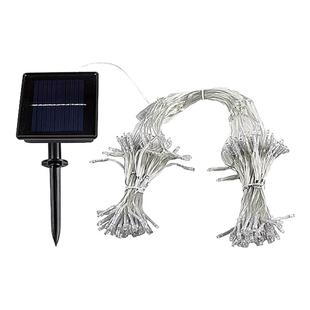 太阳能葡萄架瀑布灯庭院氛围装饰灯带户外花园防水灯串流水照明灯