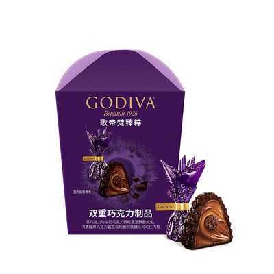 godiva歌帝梵臻粹巧克力6颗盒装