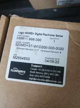 议价美国Flowserve福斯 LOGIX 520MD37-W2D200-GM3-0000 阀门定位