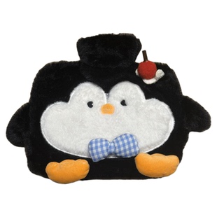 学生玩偶卡通动物注水热水袋可爱双插手儿童暖宝宝毛绒套暖水袋